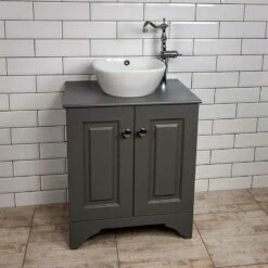 Victorian Square 670mm Cabinet With 370mm Bowl | OFB