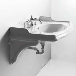 Old England Suffolk, 90cm Console Basin & Ceramic Brackets | OFB -UK Bathroom Supplies Sales Store 90cm console basin ceramic brackets4