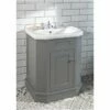 Empire Art Deco Grey Cabinet With 700mm Inset Basin | OFB -UK Bathroom Supplies Sales Store Art Deco Empire 700 Cabinet Grey with Basin