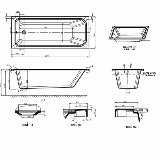 Arundel Cleargreen Bath By Burlington | Old Fashioned Bathrooms 4 Arundel Cleargreen Bath By Burlington | Old Fashioned Bathrooms - Image 2