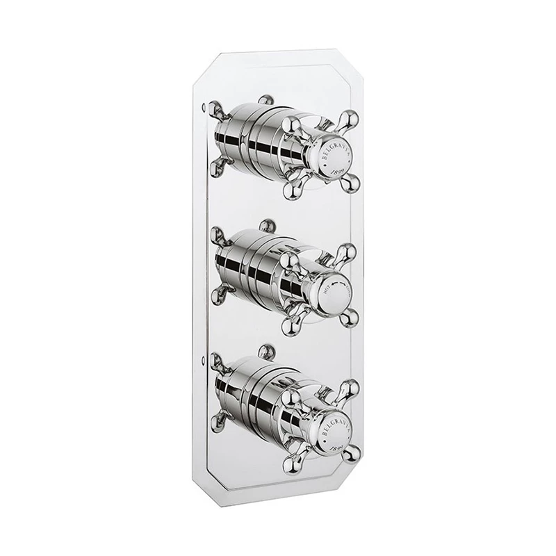 Belgravia Crosshead Slimline Thermostatic Shower Valve | OFB 3 Belgravia Crosshead Slimline Thermostatic Shower Valve | OFB
