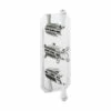 Belgravia Lever Concealed Thermostatic Shower Valve - 3 Outlets, 3 Handles -UK Bathroom Supplies Sales Store Belgravia slim shower valve lever 3 handle