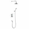 Burlington Trent Thermostatic Two Outlet Concealed Shower -UK Bathroom Supplies Sales Store Burlington Chrome Thermostatic Shower