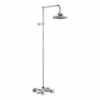 Burlington Eden Thermostatic Exposed Shower Bar -UK Bathroom Supplies Sales Store Burlington Eden Thermostatic Exposed Shower Bar Valve Single Outlet with Rigid Riser and Swivel Shower Arm with rose