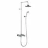 Burlington Eden Thermostatic Exposed Shower Bar Valve -UK Bathroom Supplies Sales Store Burlington Eden Thermostatic Exposed Shower Bar Valve Two Outlet Rigid Riser Swivel Shower Arm Handset Holder with Hose with rose