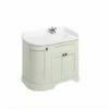 Burlington Freestanding 100 Curved Corner Vanity Unit Minerva White Top 1 Burlington Freestanding 100 Curved Corner Vanity Unit Minerva White Top -UK Bathroom Supplies Sales Store Burlington Freestanding 100 Curved Corner Vanity Unit Right Hand with doors and Minerva White Top