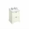 Burlington Freestanding 65 Vanity Unit With Drawers And Classic Invisible Overflow Basin -UK Bathroom Supplies Sales Store Burlington Freestanding 65 Vanity Unit with drawers and Classic Basin Invisible Waste