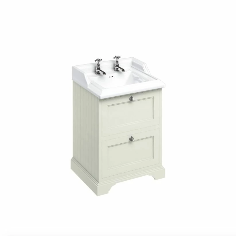 Burlington Freestanding 65 Vanity Unit With Drawers And Classic Basin 3 Burlington Freestanding 65 Vanity Unit With Drawers And Classic Basin