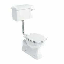 Burlington Low Level WC – Floor Outlet | Old Fashioned Bathrooms