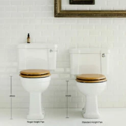 Burlington Low Level WC - Regal Pan 5 Burlington Low Level WC - Regal Pan -UK Bathroom Supplies Sales Store Burlington Regal vs standard Pan Height 2