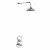 Burlington Severn Thermostatic Single Outlet Concealed Shower -UK Bathroom Supplies Sales Store Burlington Severn Thermostatic Single Outlet Concealed Shower Valve with Fixed Shower Arm with rose