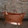 Hurlingham Bateau Copper Bath - Copper Exterior & Copper Interior | OFB
