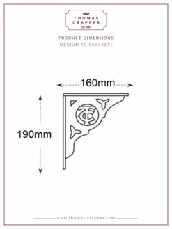 Thomas Crapper Horton Cloakroom Basin Set -UK Bathroom Supplies Sales Store Dim 4000 Medium TC Cistern Brackets