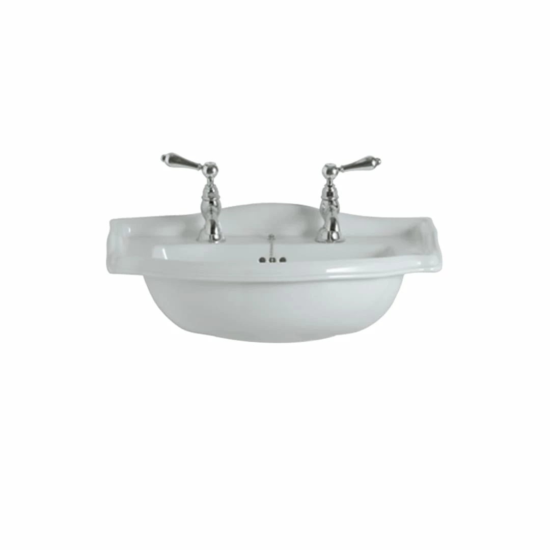 Drift Small Basin And Pedestal - 540mm | Old Fashioned Bathrooms 4 Drift Small Basin And Pedestal - 540mm | Old Fashioned Bathrooms - Image 2