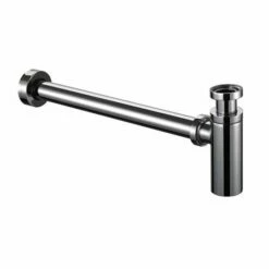 Chrome Finish Burlington Flat Bottom Basin Bottle Trap | OFB