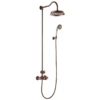 Liberty Exposed Shower By Old Fashioned Bathrooms In Suffolk -UK Bathroom Supplies Sales Store Flova Liberty Exposed Thermostatic Shower with Overhead Shower and Hand Shower