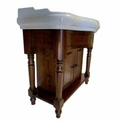 Foresters 100cm Period Basin & Oak Cabinet | Old Fashioned Bathrooms -UK Bathroom Supplies Sales Store Foresters Bow Fronted Cabinet 33