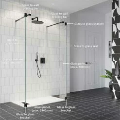 Crosswater 'Gallery 10' Walk Through With Hinged Deflectors | Suffolk -UK Bathroom Supplies Sales Store Gallery 10 Walk Through with Hinged Deflectors 4