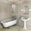 Burlington Hampton 170cm Right Handed Showering Bath With Standard Feet | Old Fashioned Bathrooms -UK Bathroom Supplies Sales Store Hampton RH Showering 170cm Bath