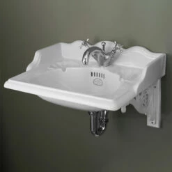 Thomas Crapper Marlborough 560mm Basin  | Old Fashioned Bathrooms -UK Bathroom Supplies Sales Store Marlborough One Tap hole 560mm Basin w background