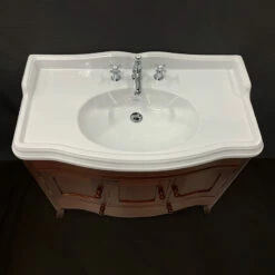 Old England Princess Vanity Unit With Large Console Basin -UK Bathroom Supplies Sales Store Old England Princess 3 Door Vanity Unit top view