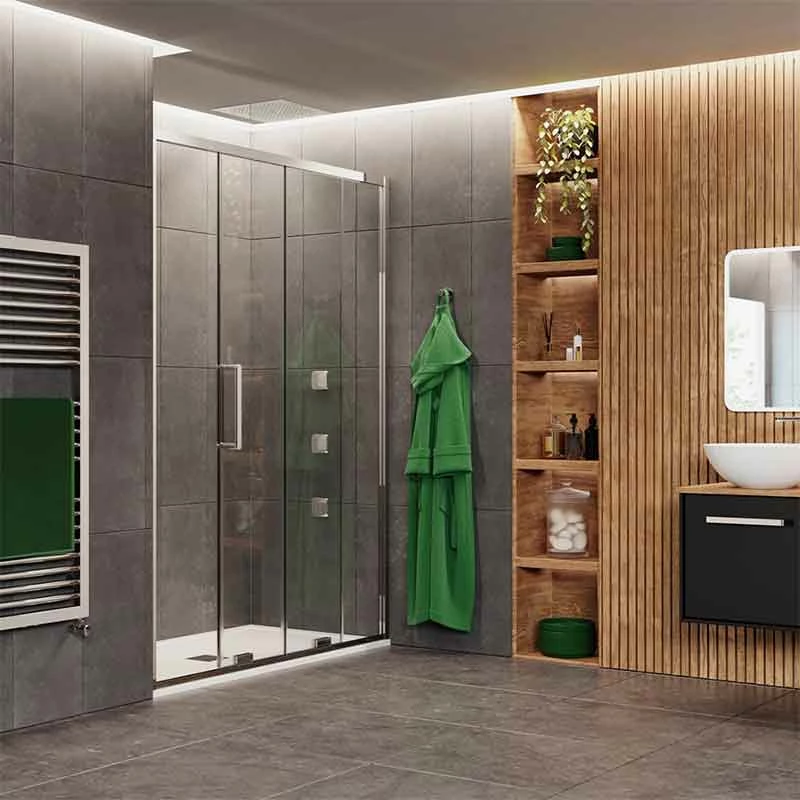 Crosswater 'Optix 10' Single Sliding Door | Old Fashioned Bathrooms 5 Crosswater 'Optix 10' Single Sliding Door | Old Fashioned Bathrooms - Image 3