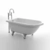 Orlando Acrylic Roll Top Bath - 1380mm | Old Fashioned Bathrooms -UK Bathroom Supplies Sales Store Orlando