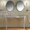 Palladio Double Console Basin On Ceramic Legs | OFB -UK Bathroom Supplies Sales Store Palladio 150cm Double Basin on Ceramic Legs