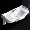 Retro 100cm Console Basin On Ceramic Brackets | OFB 2 Retro 100cm Console Basin On Ceramic Brackets | OFB -UK Bathroom Supplies Sales Store Retro 100cm Console Basin on Ceramic Brackets 3