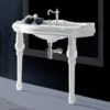 Retro 100cm Console Basin On Ceramic Legs | Old Fashioned Bathrooms -UK Bathroom Supplies Sales Store Retro 100cm Console Basin on Ceramic Legs