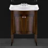 Luxury Retro 69cm Vanity Cabinet & Washbasin | Old Fashioned Bathrooms 2 Luxury Retro 69cm Vanity Cabinet & Washbasin | Old Fashioned Bathrooms -UK Bathroom Supplies Sales Store Retro 69cm Basin Walnut Cabinet