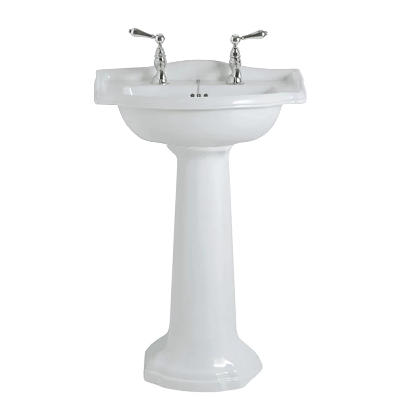 Drift Small Basin And Pedestal - 540mm | Old Fashioned Bathrooms 3 Drift Small Basin And Pedestal - 540mm | Old Fashioned Bathrooms