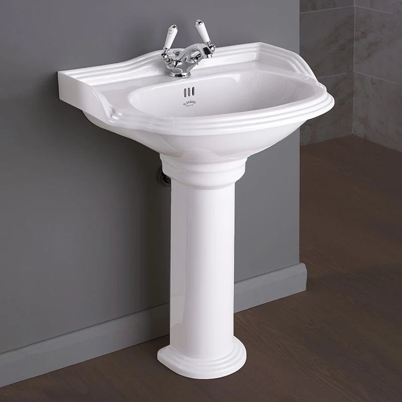St James Hampton Large Basin And Pedestal | Old Fashioned Bathrooms 3 St James Hampton Large Basin And Pedestal | Old Fashioned Bathrooms