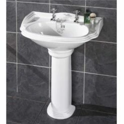 St James Hampton Large Basin And Pedestal | Old Fashioned Bathrooms 12 St James Hampton Large Basin And Pedestal | Old Fashioned Bathrooms -UK Bathroom Supplies Sales Store St James Hampton Large Basin and Pedestal