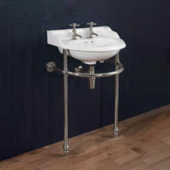 St James Hampton Cloakroom Basin And Washstand- Made In Great Britain 6 St James Hampton Cloakroom Basin And Washstand- Made In Great Britain -UK Bathroom Supplies Sales Store St james cloakroom chrome stand