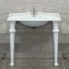 105cm Console Basin And 2 Ceramic Legs, Luxury Basins -UK Bathroom Supplies Sales Store Suffolk 105cm Console Basin On Ceramic Legs