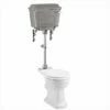 Close-coupled Pan With Chrome/Aluminium Cistern, Med-level Flush Pipe Kit 2 Close-coupled Pan With Chrome/Aluminium Cistern, Med-level Flush Pipe Kit -UK Bathroom Supplies Sales Store T71CHR