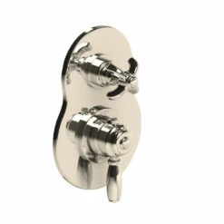 Thomas Crapper 1920 Shower Valve - Two Way Concealed Thermostatic -UK Bathroom Supplies Sales Store Thomas Crapper 1920 Shower Valve nickel