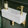 Thomas Crapper Bentham Cloakroom Basin - 3 Finishes Available | Old Fashioned Bathrooms 2 Thomas Crapper Bentham Cloakroom Basin - 3 Finishes Available | Old Fashioned Bathrooms -UK Bathroom Supplies Sales Store Thomas Crapper Bentham Basin White
