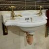 Thomas Crapper Marlborough Cloakroom Basin Set -UK Bathroom Supplies Sales Store Thomas Crapper Marleborough Cloakroom Basin Taps Polished Brass2