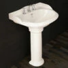 Thomas Crapper Marlborough Round Basin & Pedestal | OFB -UK Bathroom Supplies Sales Store Thomas Crapper marlborough Round Basin and Pedestal