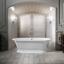 Victoria + Albert Elwick Bath - Double Ended 1902mm -UK Bathroom Supplies Sales Store Victoria Albert Elwick Freestanding Traditional Roll Top Bath Image2