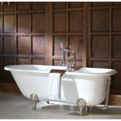 Victoria + Albert Hampshire Large Stone Bath -UK Bathroom Supplies Sales Store Victoria Albert Hampshire Freestanding Traditional Roll Top Bath Image1