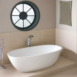 Victoria + Albert Terrassa Oval Bath | Old Fashioned Bathrooms -UK Bathroom Supplies Sales Store Victoria Albert Terassa Freestanding Modern Roll Top Bath Image5