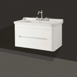 Washbasin 100cm (Ground Cabinet) | Old Fashioned Bathrooms -UK Bathroom Supplies Sales Store Waldorf 100cm Wall Vanity Basin White Cabinet