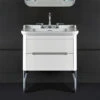 Washbasin 80cm (Ground Cabinet) | Old Fashioned Bathrooms -UK Bathroom Supplies Sales Store Waldorf 80cm Vanity Basin White Cabinet1