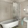 Bath Screen With Access Panel | Old Fashioned Bathrooms -UK Bathroom Supplies Sales Store bath screen access panel