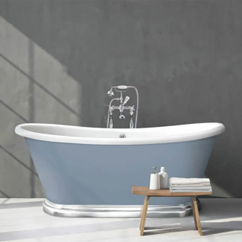 BC Designs Acrylic Boat Bath With Aluminium Plinth | OFB 3 BC Designs Acrylic Boat Bath With Aluminium Plinth | OFB