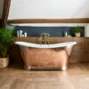 BC Designs Copper Boat Bath With Enamel Interior | Old Fashioned Bathrooms 2 BC Designs Copper Boat Bath With Enamel Interior | Old Fashioned Bathrooms -UK Bathroom Supplies Sales Store bc designs copper outer enamel inner bath