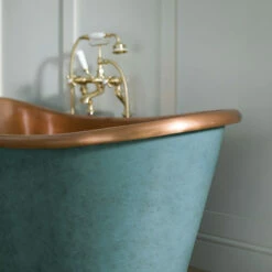 BC Designs Copper Boat Bath | Old Fashioned Bathrooms -UK Bathroom Supplies Sales Store bc designs green copper bath 2
